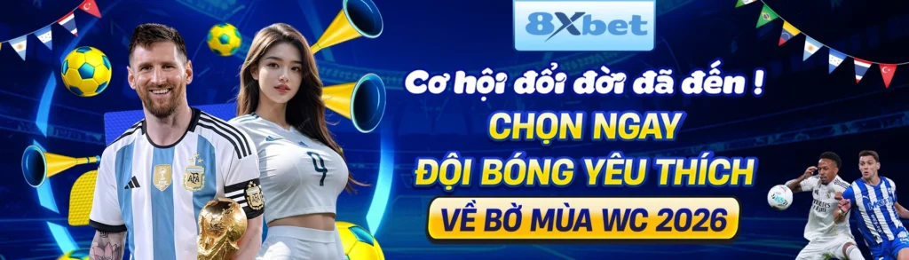 Giao diện trang chủ 8xbet hiển thị các sảnh cá cược thể thao, casino trực tuyến và game đổi thưởng
